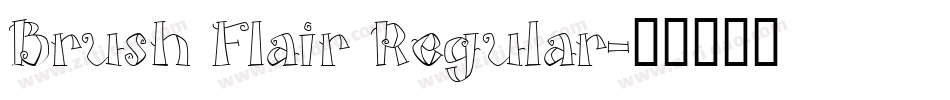 Brush Flair Regular字体转换
